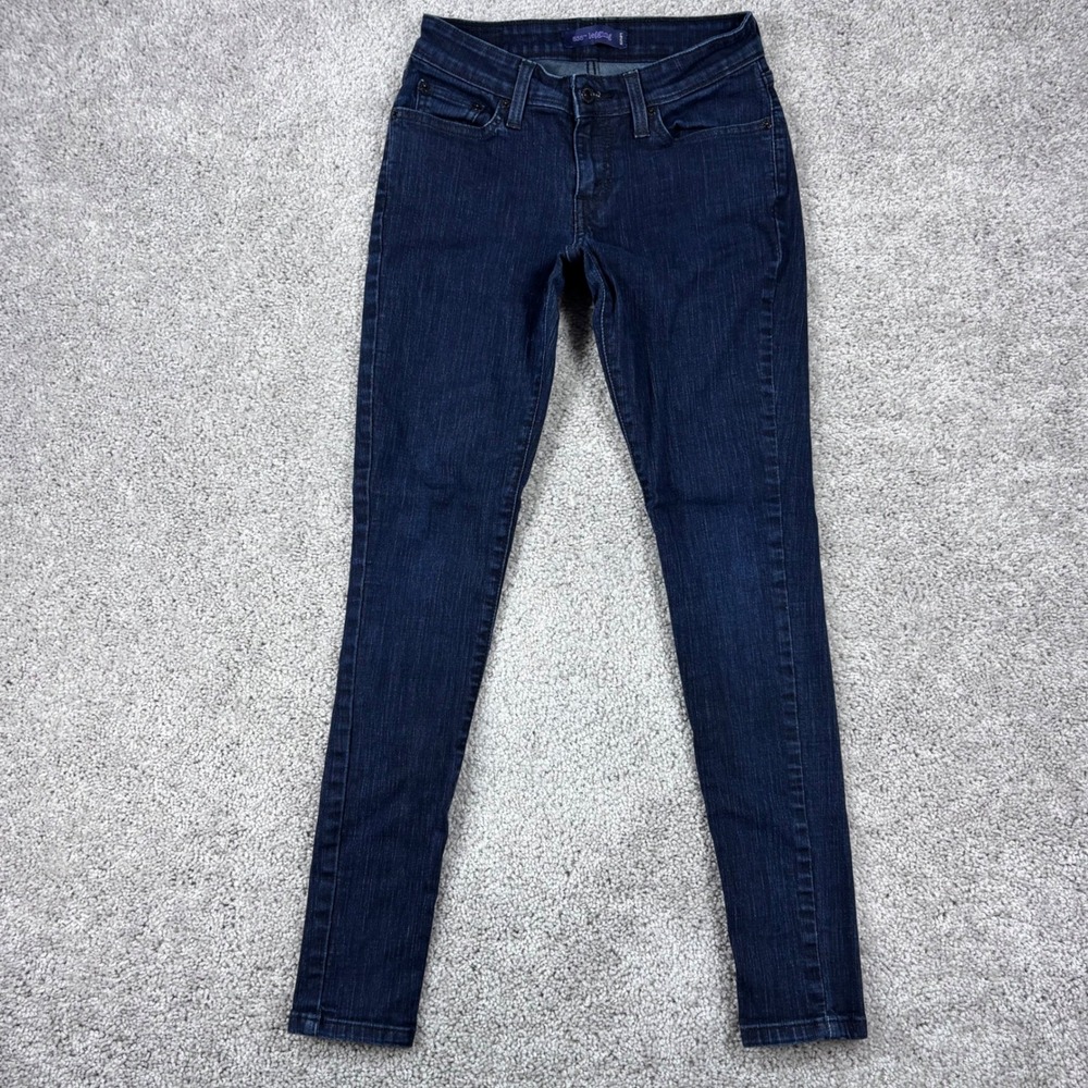Levis 535 Legging Jeans Womens 6M Dark Wash Low Rise Super Skinny Denim Blue